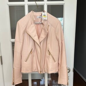 Calvin Klein light Pink Jacket with Gold Accents